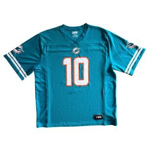 Miami Dolphins Tyreek Hill 10 NFL Team Apparel Jersey 2XL Aqua